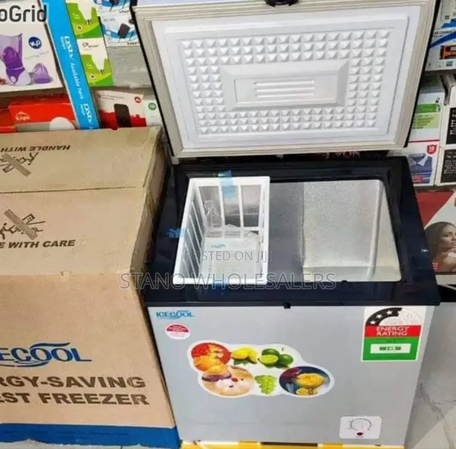 Ice Cool Chest Freezer Gray 60 Litres Now Available