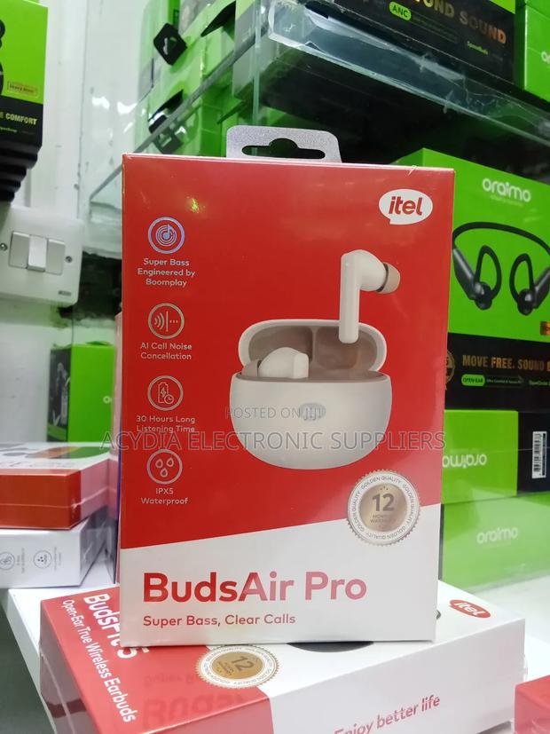 Itel Buds Air Pro Bluetooth Earbuds 30 Hours Play Time , Anc - thumbnail 2