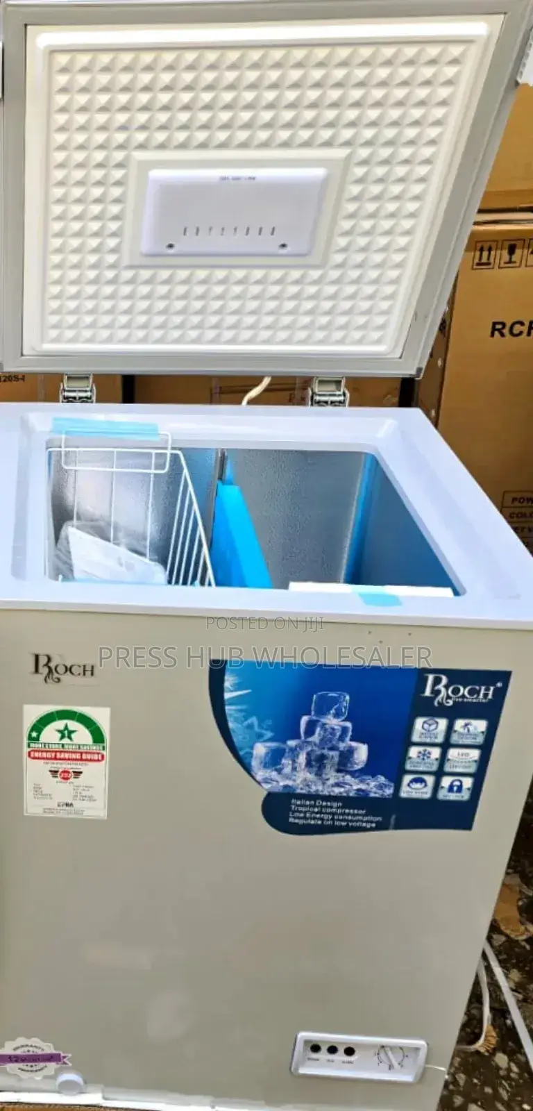 This Is a Roch RCF-130-G Chest Freezer" 