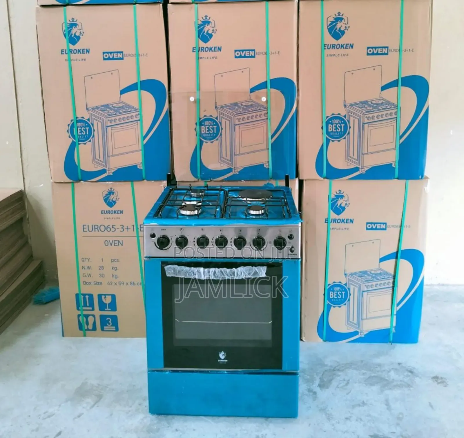 60×65 Euroken 3+1 Standing Cooker - Dv