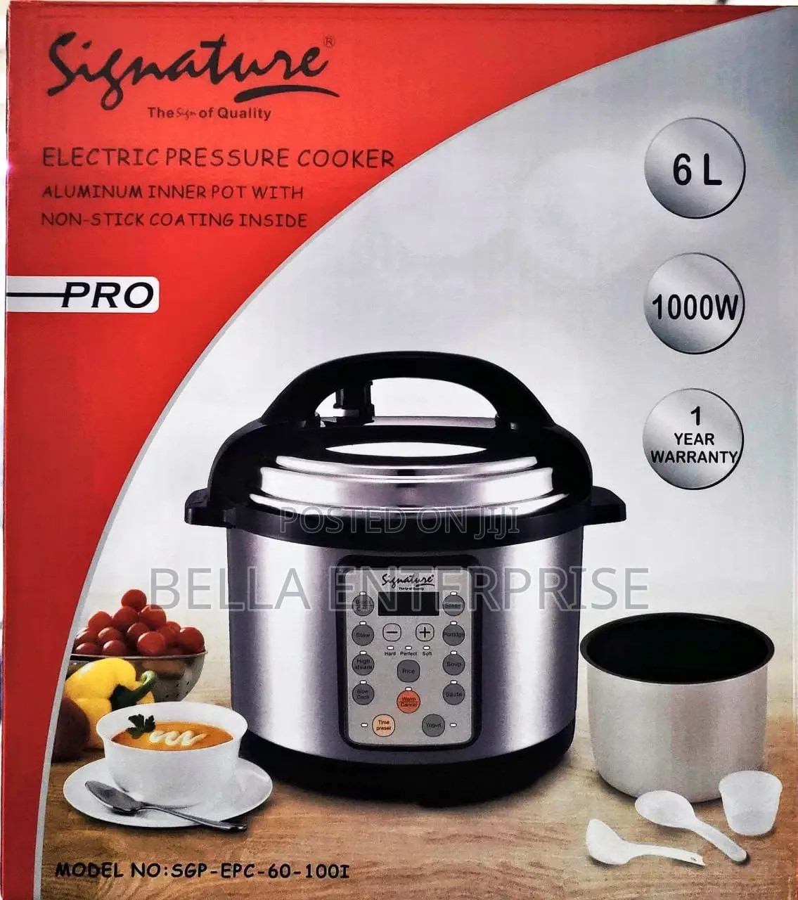 6;0 LTRS Electric Pressure Cookersigature