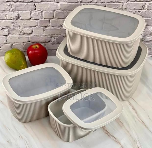 4pcs Multipurpose Storage Containers - Av - thumbnail 3