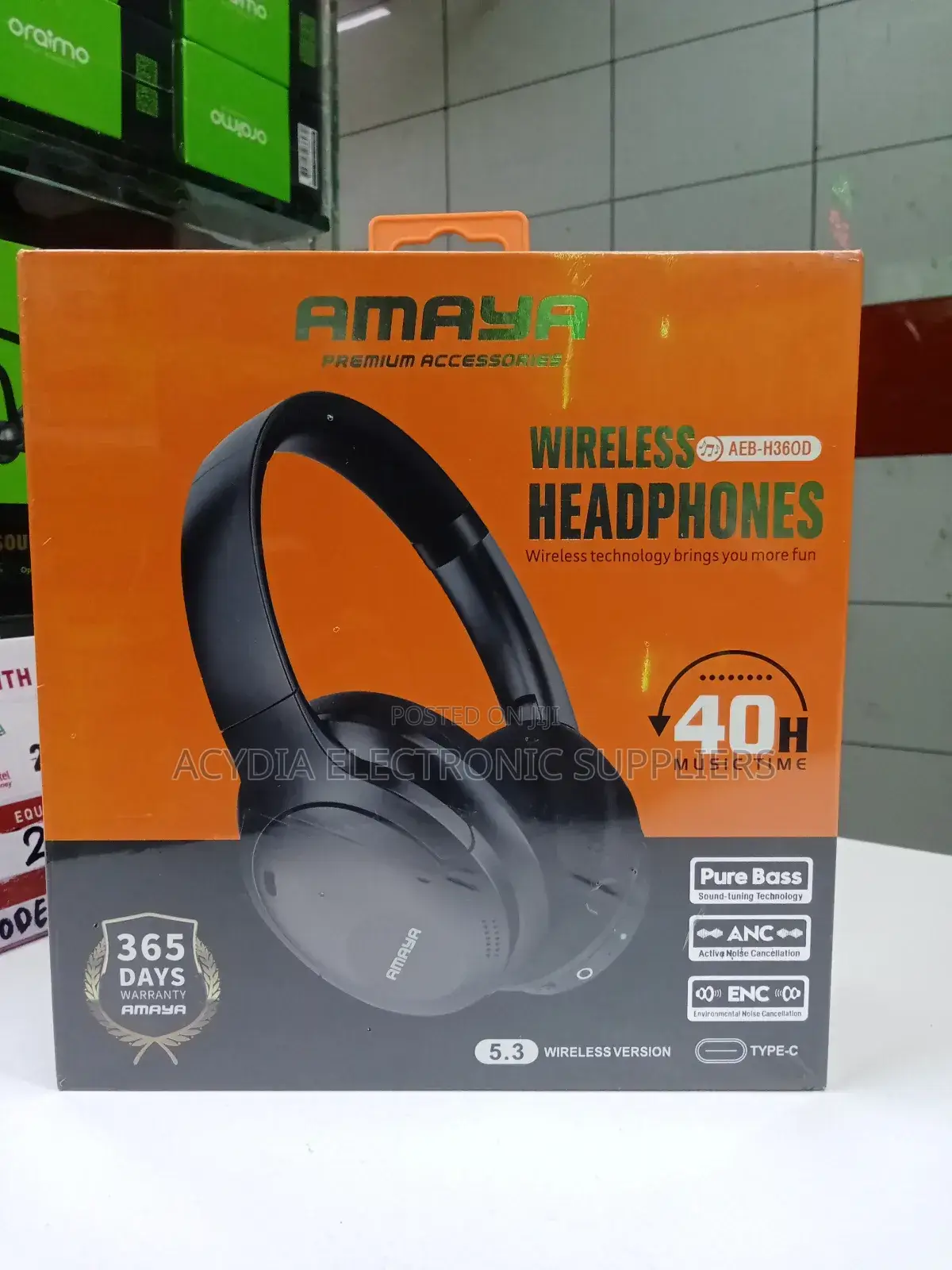 Amaya Aeb-H360d Wireless Headphones With Anc