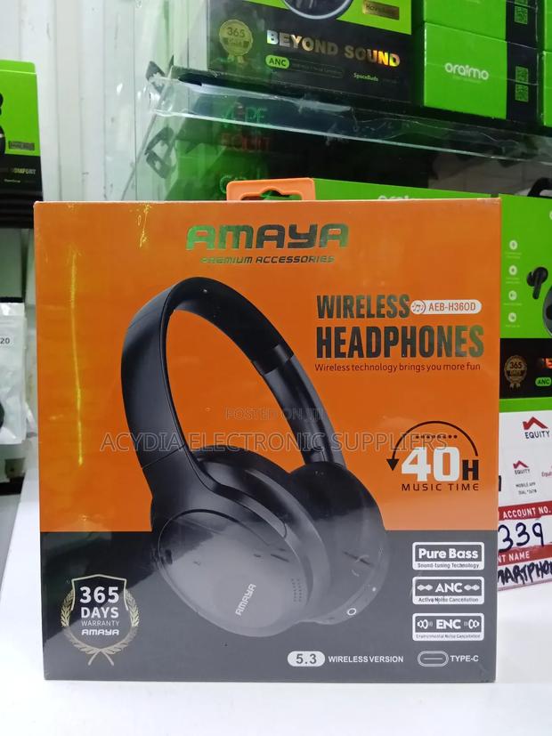 Amaya Aeb-H360d Wireless Headphones With Anc - thumbnail 3