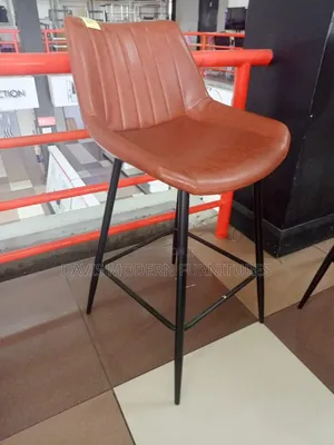 Modern Upholstered Bar Stools With Metal Legs