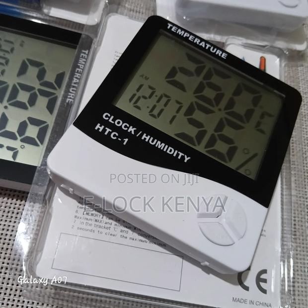 Storage House Temperature Humidity Clock - main view