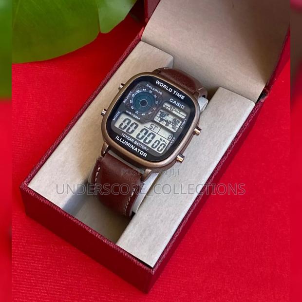 World Time Leather Watch - thumbnail 2