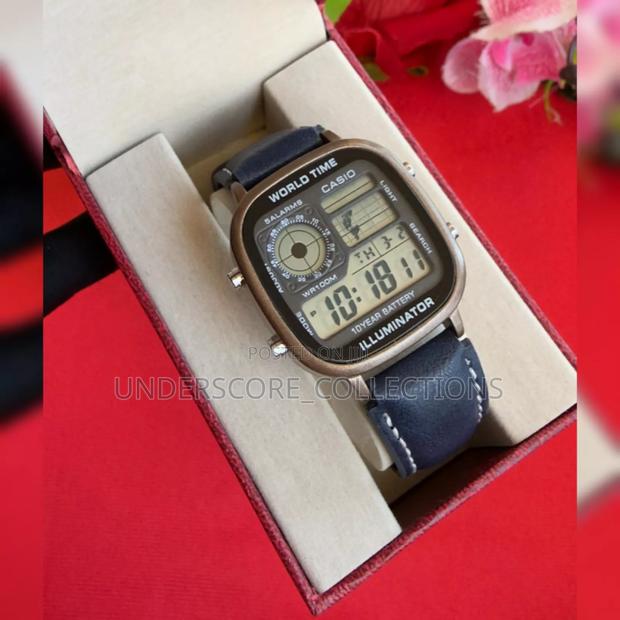 World Time Leather Watch - thumbnail 3