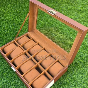 12 Slot Leather Watch Organizer Valentines Gift