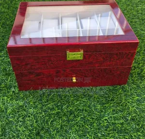 20 Slot Wooden Watch Organizer