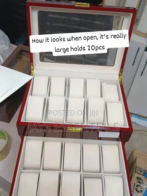 20 Slot Wooden Watch Organizer