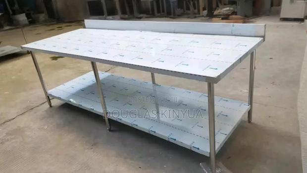 Stainless Steel Preparation Working Table/Work Top: - main view