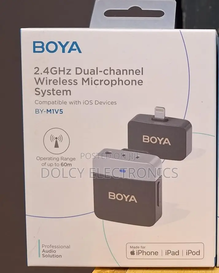 Boya M1v5 2.4ghz Dual-Channel Wireless Microphone