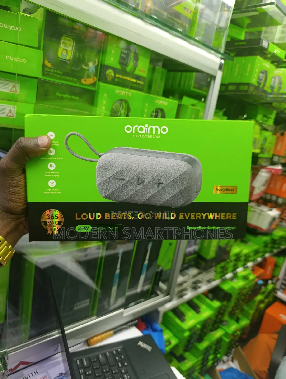Oraimo Spacebox Active 25w Powerful Custom Portable Wireless Speaker