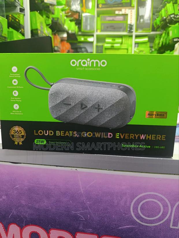 Oraimo Spacebox Active 25w Powerful Custom Portable Wireless Speaker - thumbnail 3