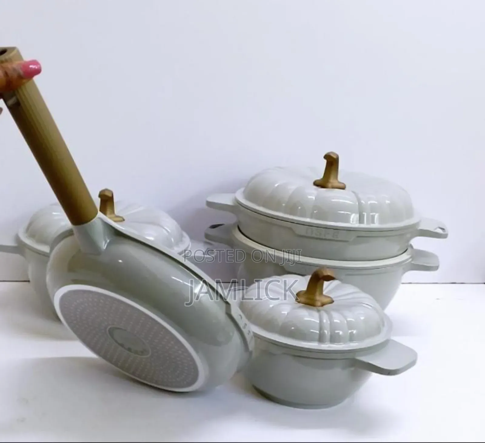 9-Piece Usfe Pumpkin Granite Cookware Set - Bz