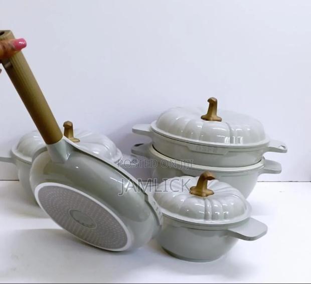 9-Piece Usfe Pumpkin Granite Cookware Set - Bz - thumbnail 3