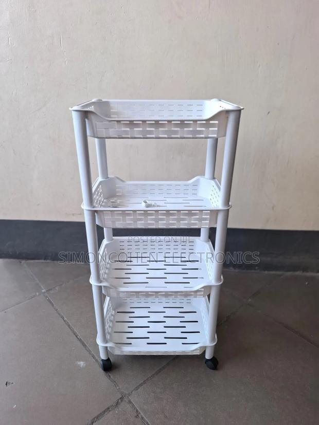 Plastic Kitchen Trolley Rack - main view