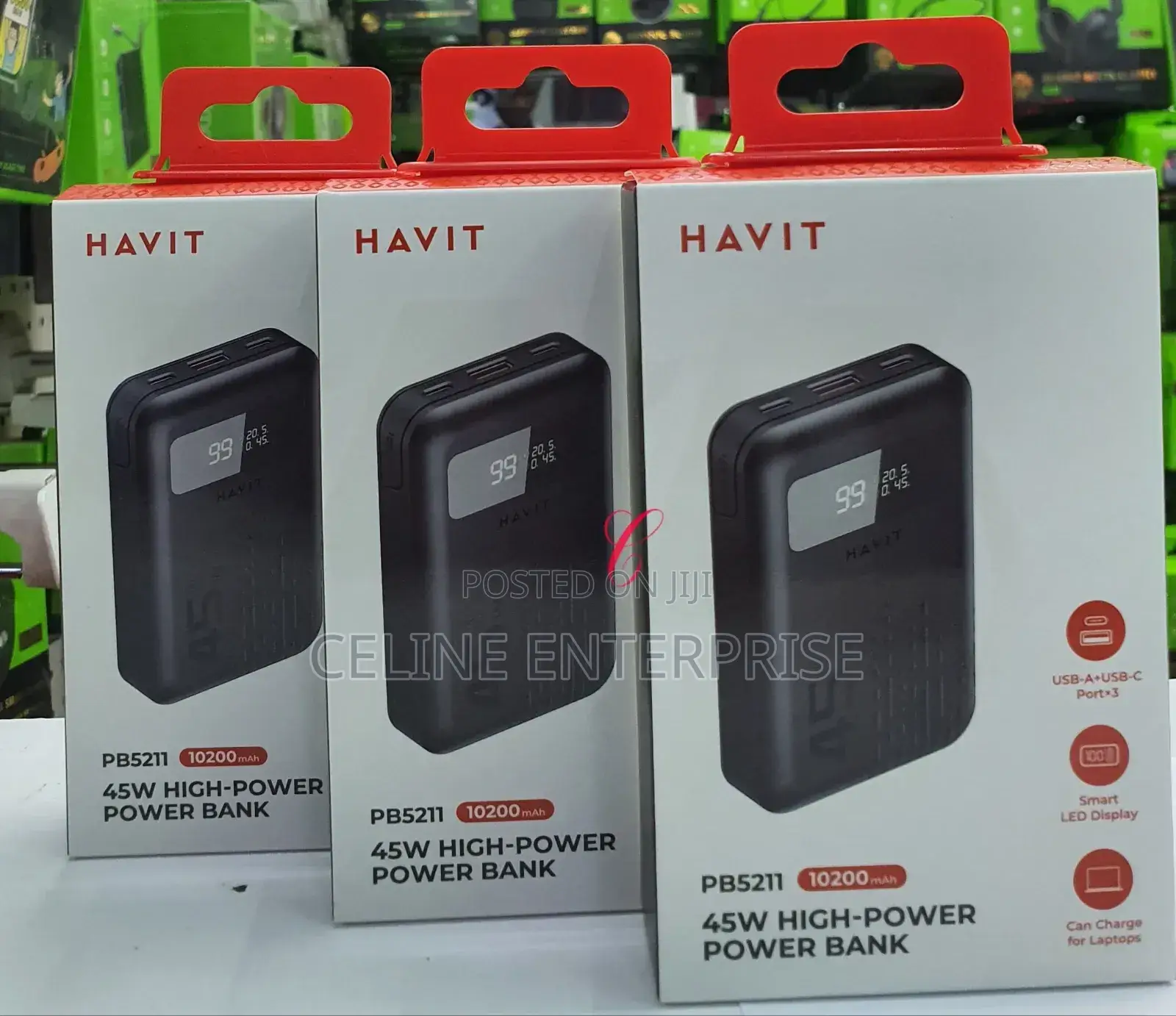 Havit Pb5211 *45w 10,200mah Laptop Charge