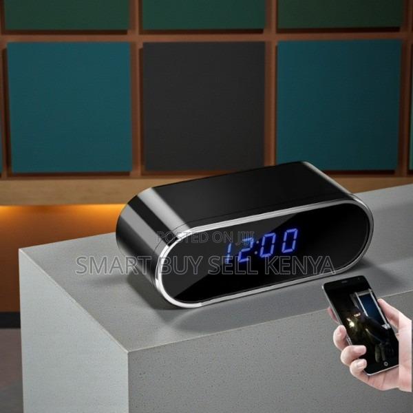 Cleary Night Vision and Motion Detection Wifi Table Clock Spy Cam