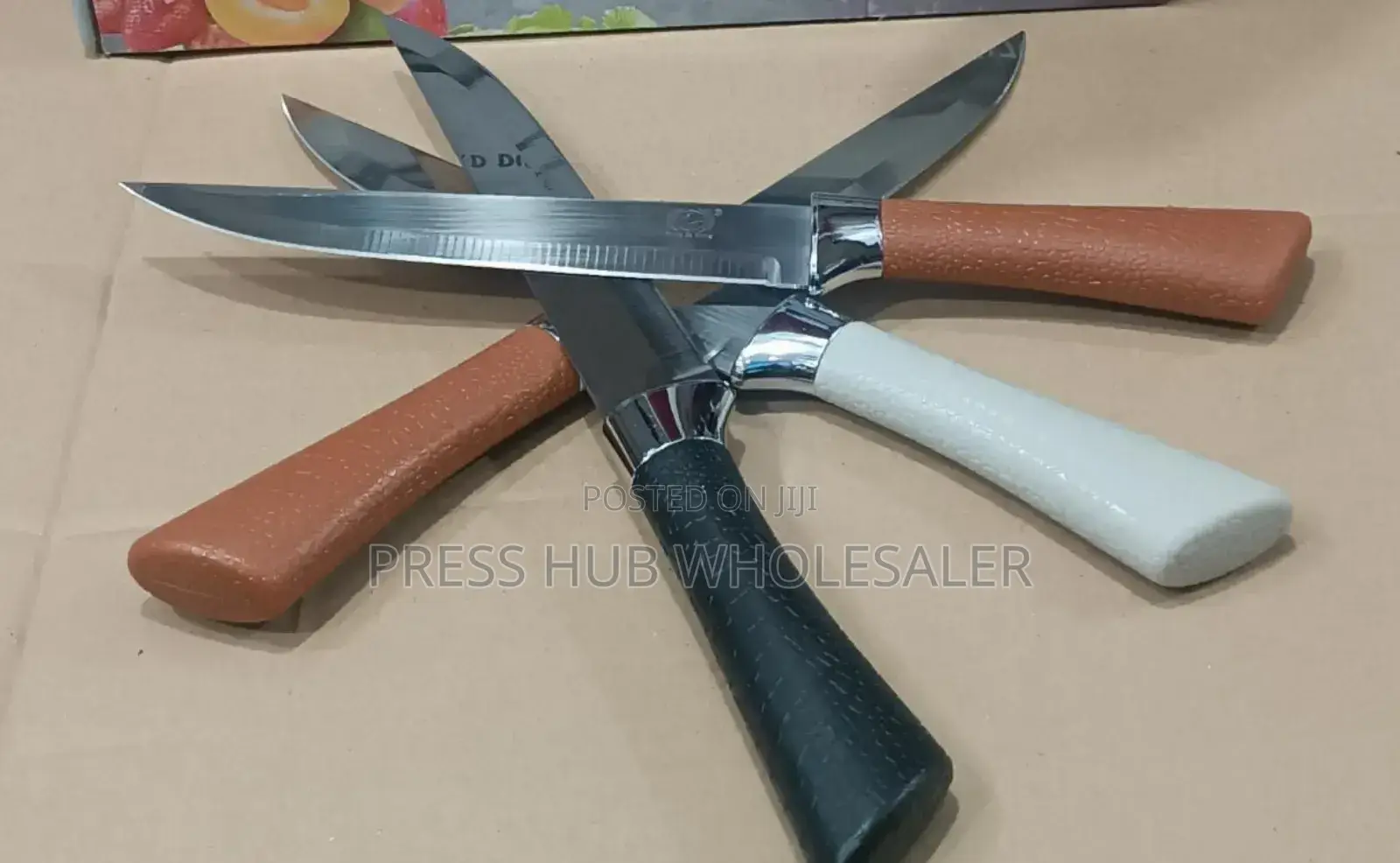 Set of Feng Feng Stainless Steel Kitchen Knives.