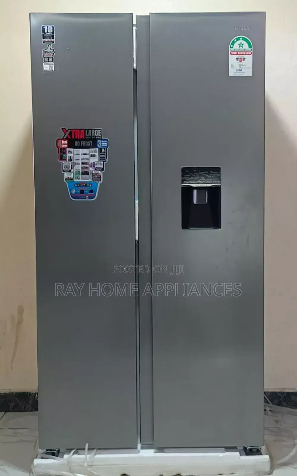532litres 2 Door Side by Side With Water Dispenser Mika Refrigerator