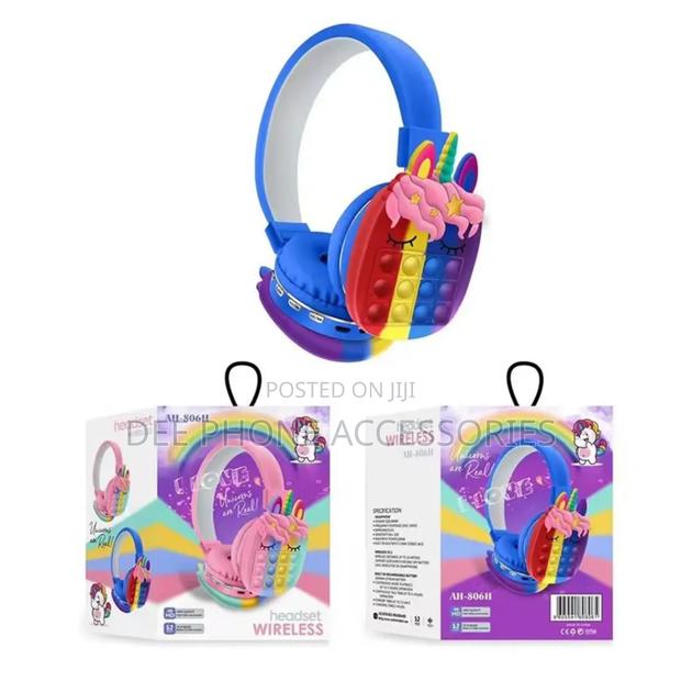 Ah 806h New Cute Cartoon Rainbow Wireless Headphone - thumbnail 3