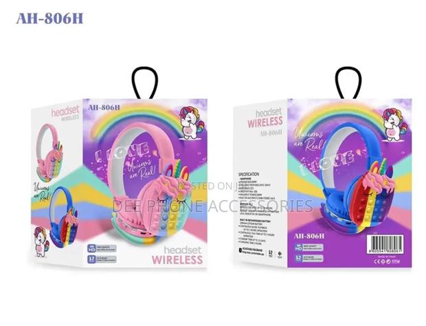 Ah 806h New Cute Cartoon Rainbow Wireless Headphone - thumbnail 4