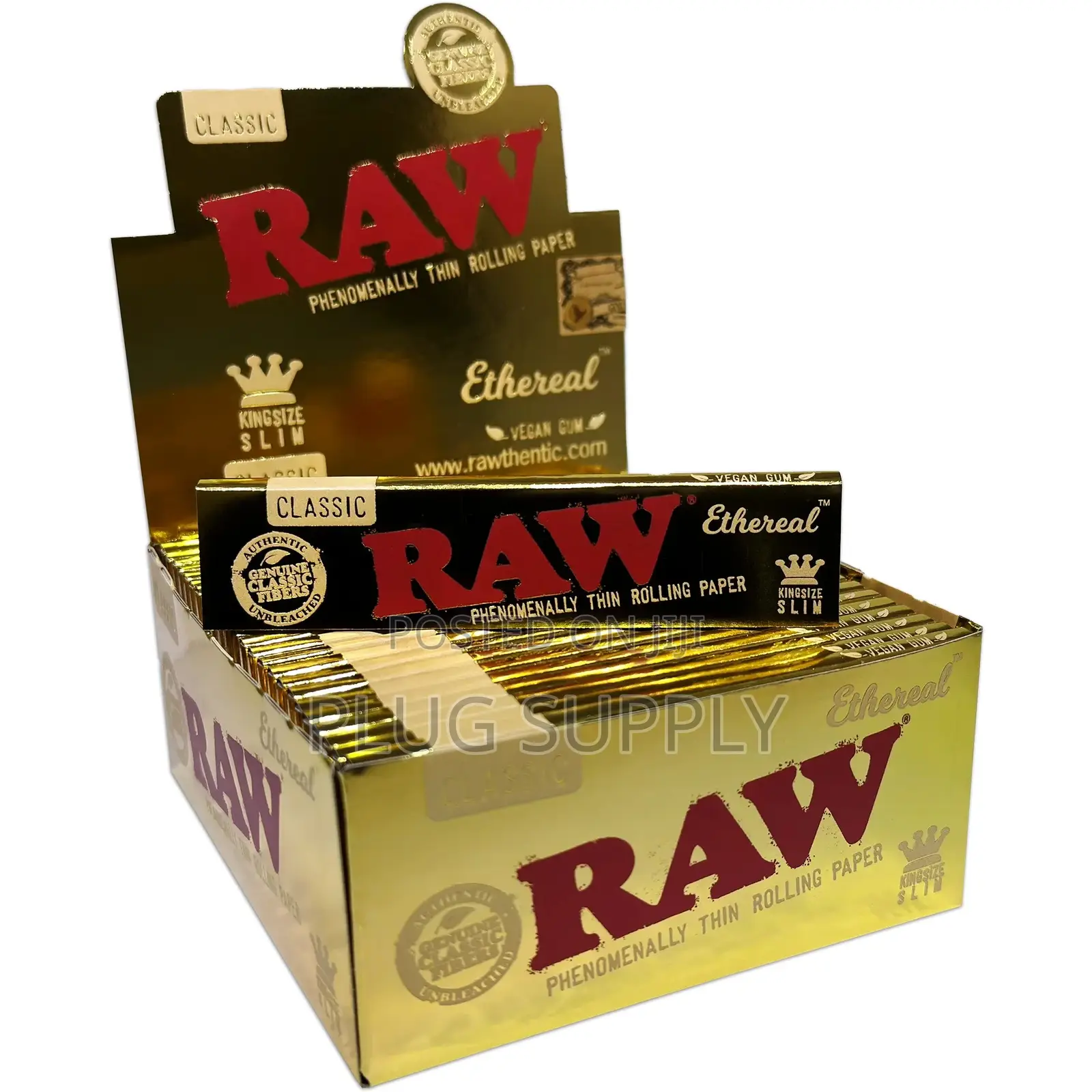Raw Ethereal Papers King Size Slim Rolling Papers