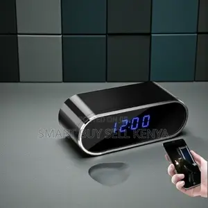 Ir Night Vision Support Smart Table Clock Camera With Motion Alert