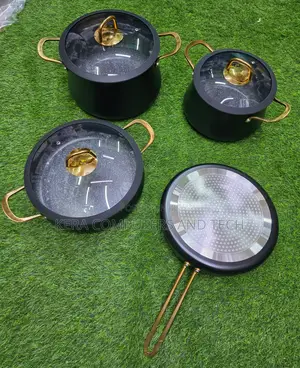 7pcs High Quality Non-Stick Aluminium Cookware Set With Silicon Cover