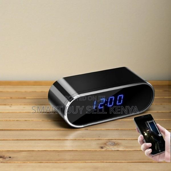 Remote Space Monitoring Wifi Table Clock Hidden Spy Camera