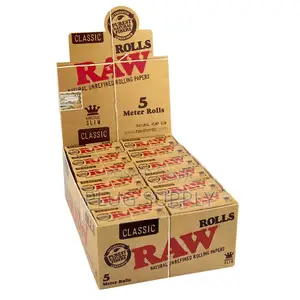 Raw Classic Rolls Slim 5m Length Unbleached