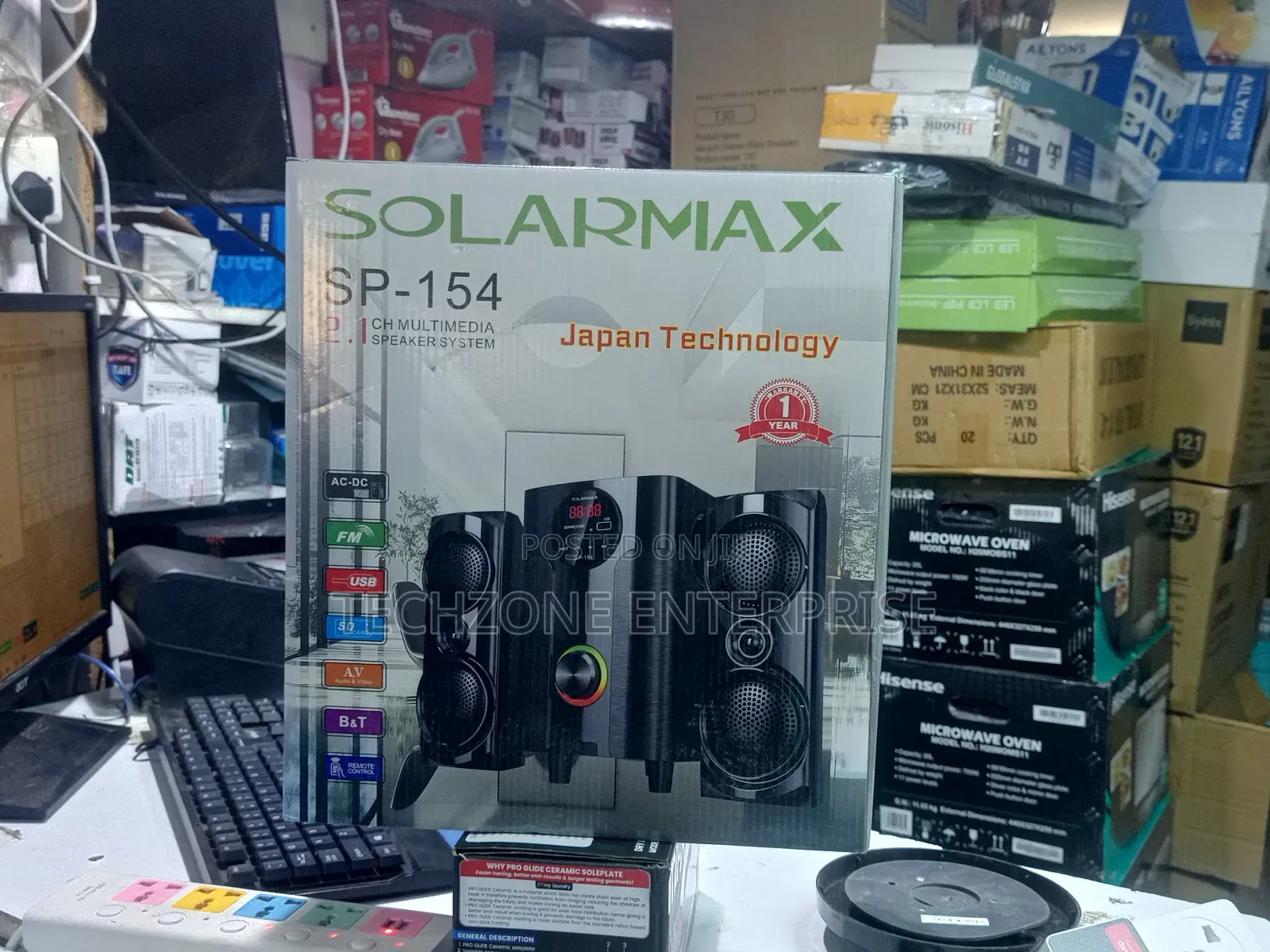 Quality 2.1ch Solarmax Multimedia Speaker System Woofer 