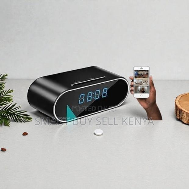 Childcare Monitoring Wifi Table Clock Camera With Audio Video