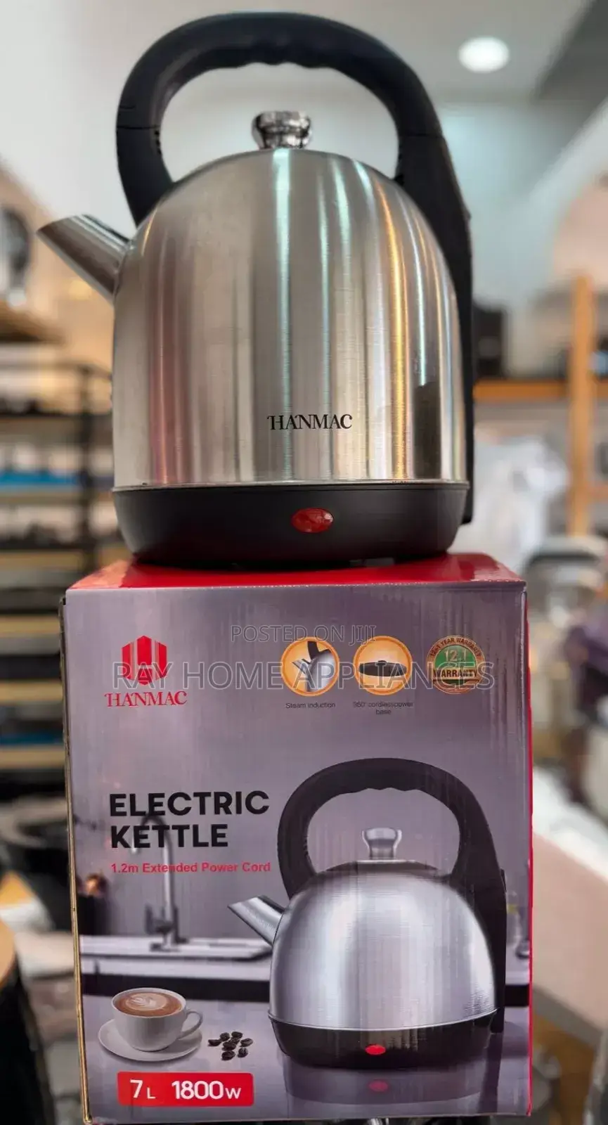 7litres Stainless Steel Hanmac Electric Kettle