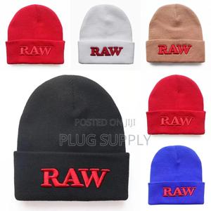 Raw Embroidery Beanie Hats - thumbnail 2