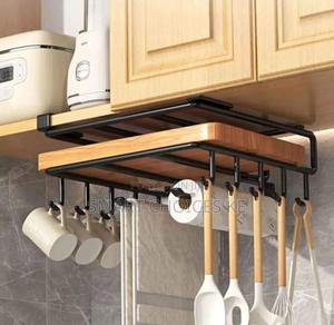Kitchen Cabinet Under Shelf Double-layer Storage Rack - main view