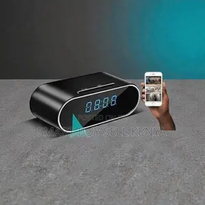 Video and Audio Recording Wifi Table Clock Hidden Spy Camera
