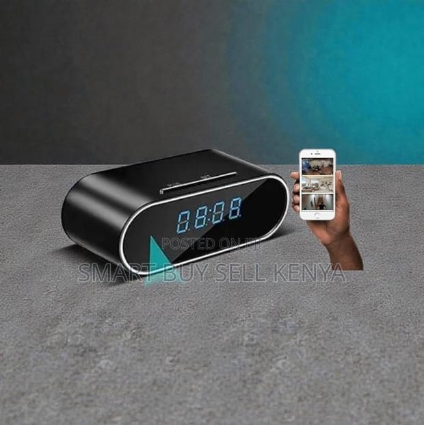 Video and Audio Recording Wifi Table Clock Hidden Spy Camera