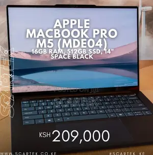 New Laptop Apple Macbook Pro 2025 M5 14-inch 16GB SSD 512GB