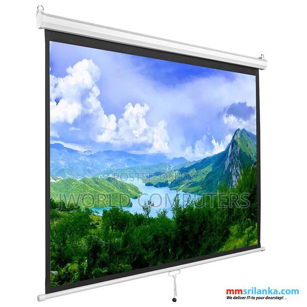 Projector Screen Manual 203 X 203 Cm ( 80 by 80 Inches)