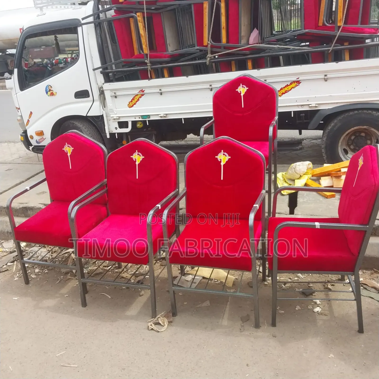 Church Seats With Logo,.