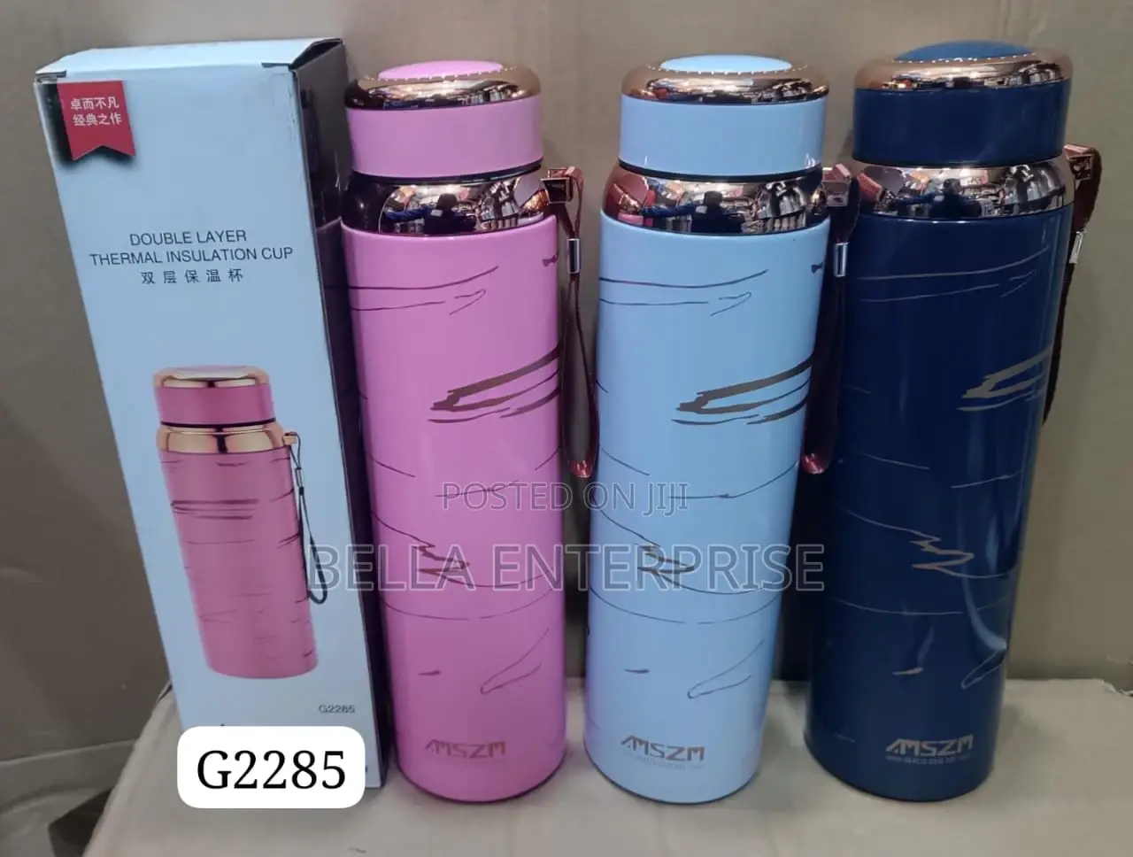 1000ml Unbreakable Flask With Marble Effect