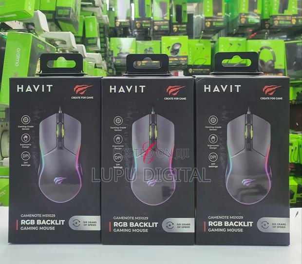 Havit Gamenote Ms1029 *Six Gears of Speed* RGB Backlit Gaming Mouse