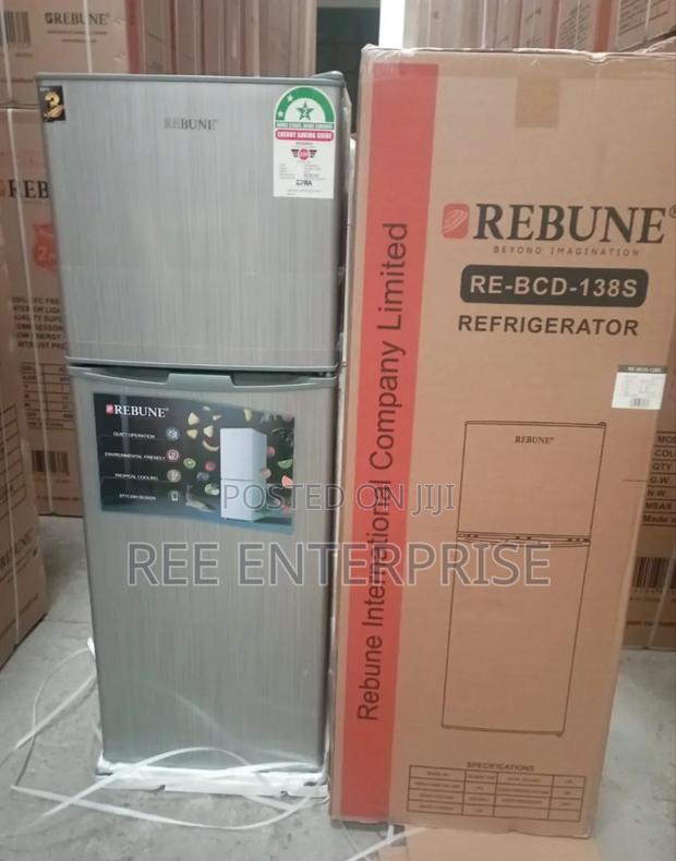 Rebune 138 Litres Double Door Refrigerator
