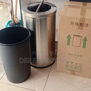 60l Swivel Stainless Steel Dustbin