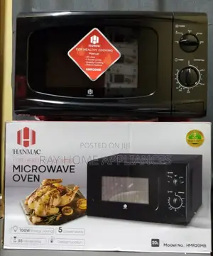Hanmac 20l Manual Black White Microwave (3 Years Warranty)