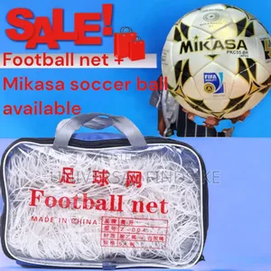 Professional Football Net + Mikasa Soccer Ball