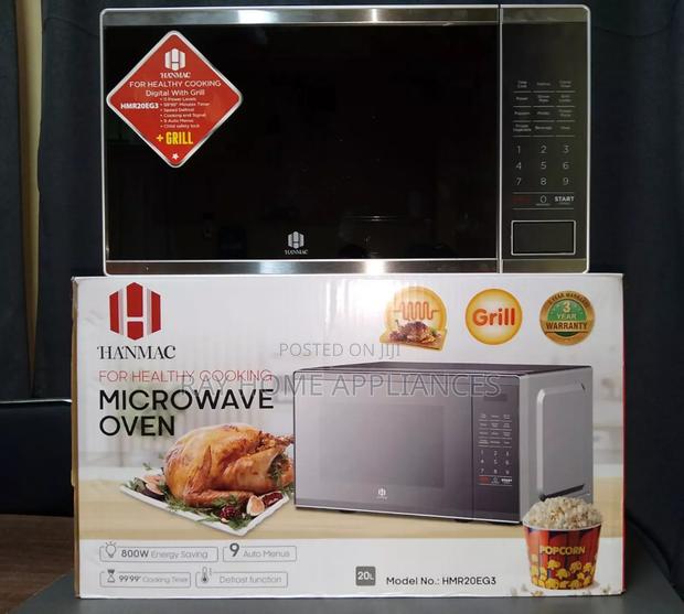 20litres Silver Hanmac Digital Plus Grill Microwave 3 Years Warranty